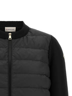 Schwarze Strickjacke aus Polyester