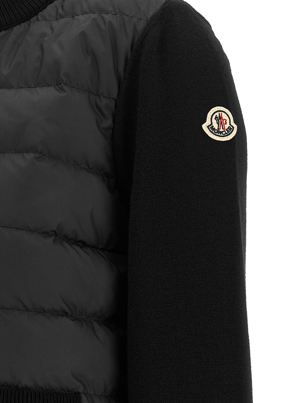 Schwarze Strickjacke aus Polyester