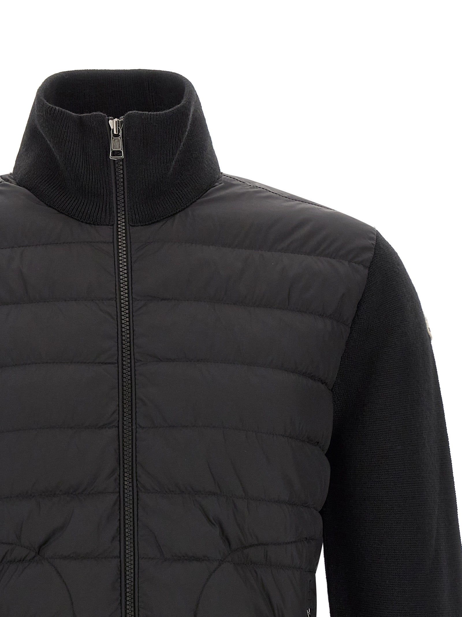 Schwarze Strickjacke aus Polyamid 339768