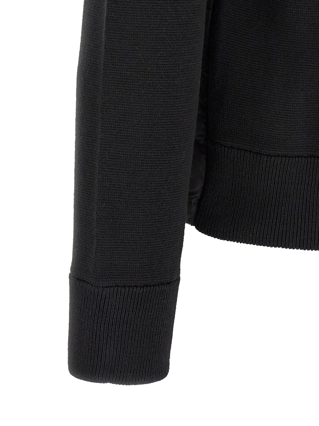 Schwarze Strickjacke aus Polyamid 339768
