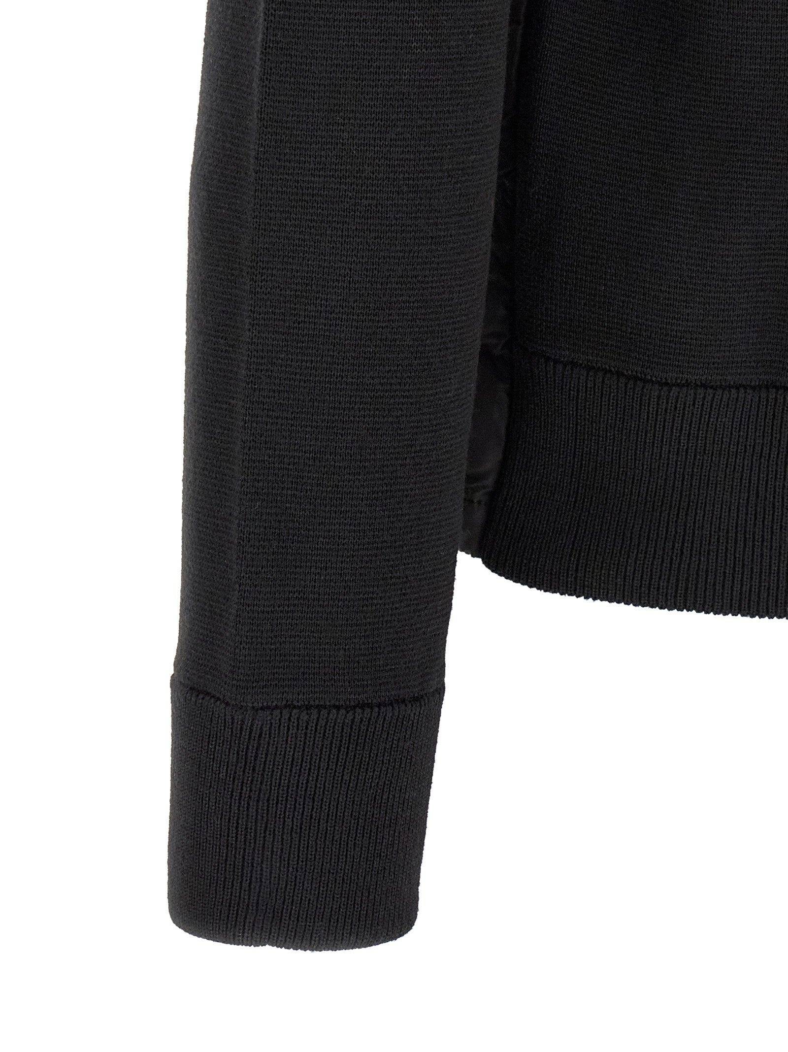 Schwarze Strickjacke aus Polyamid 339768
