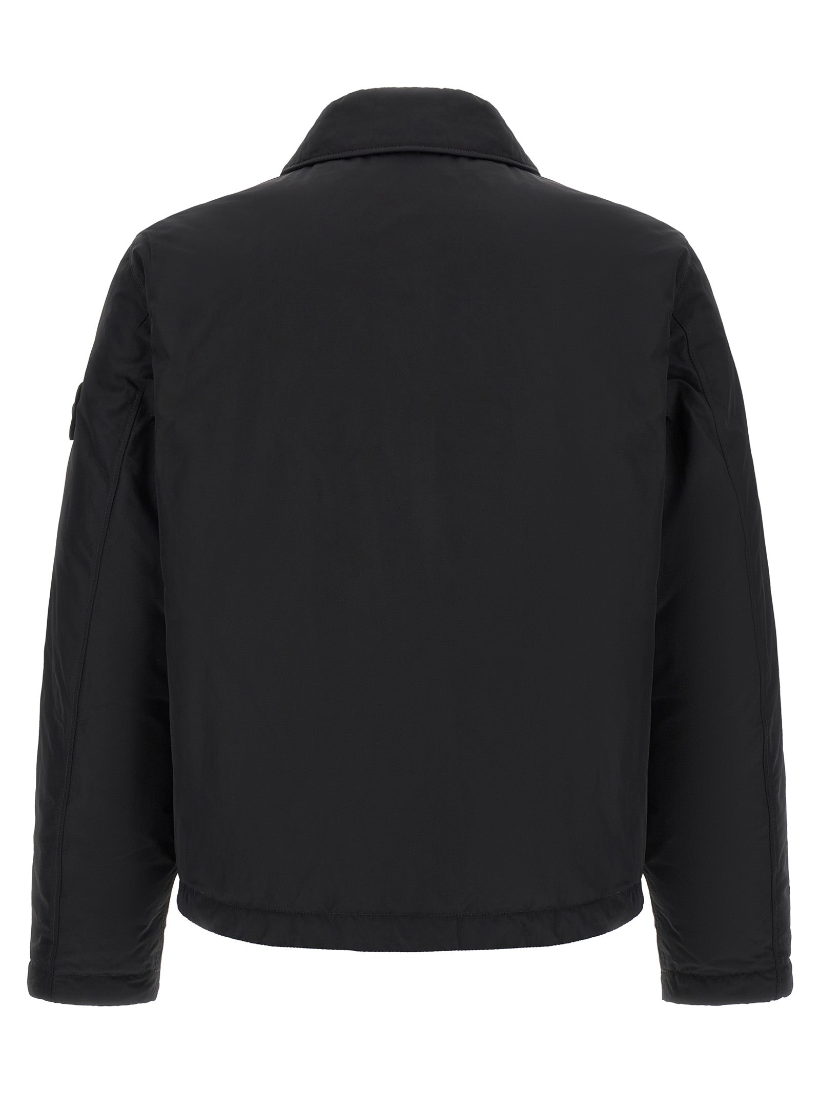 Schwarze Jacke aus Polyester