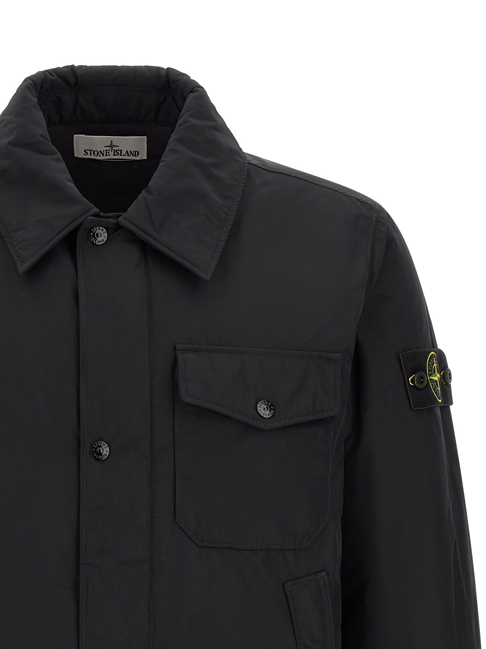 Schwarze Jacke aus Polyester