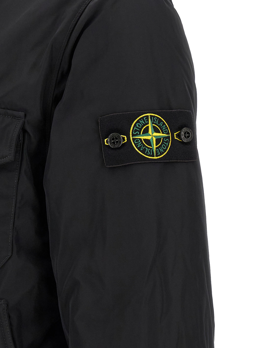 Schwarze Jacke aus Polyester