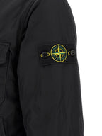 Schwarze Jacke aus Polyester