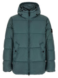 Zweifarbige lange Jacke aus Polyamid 339859