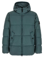 Zweifarbige lange Jacke aus Polyamid 339859