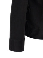 Schwarzes Poloshirt aus Wolle