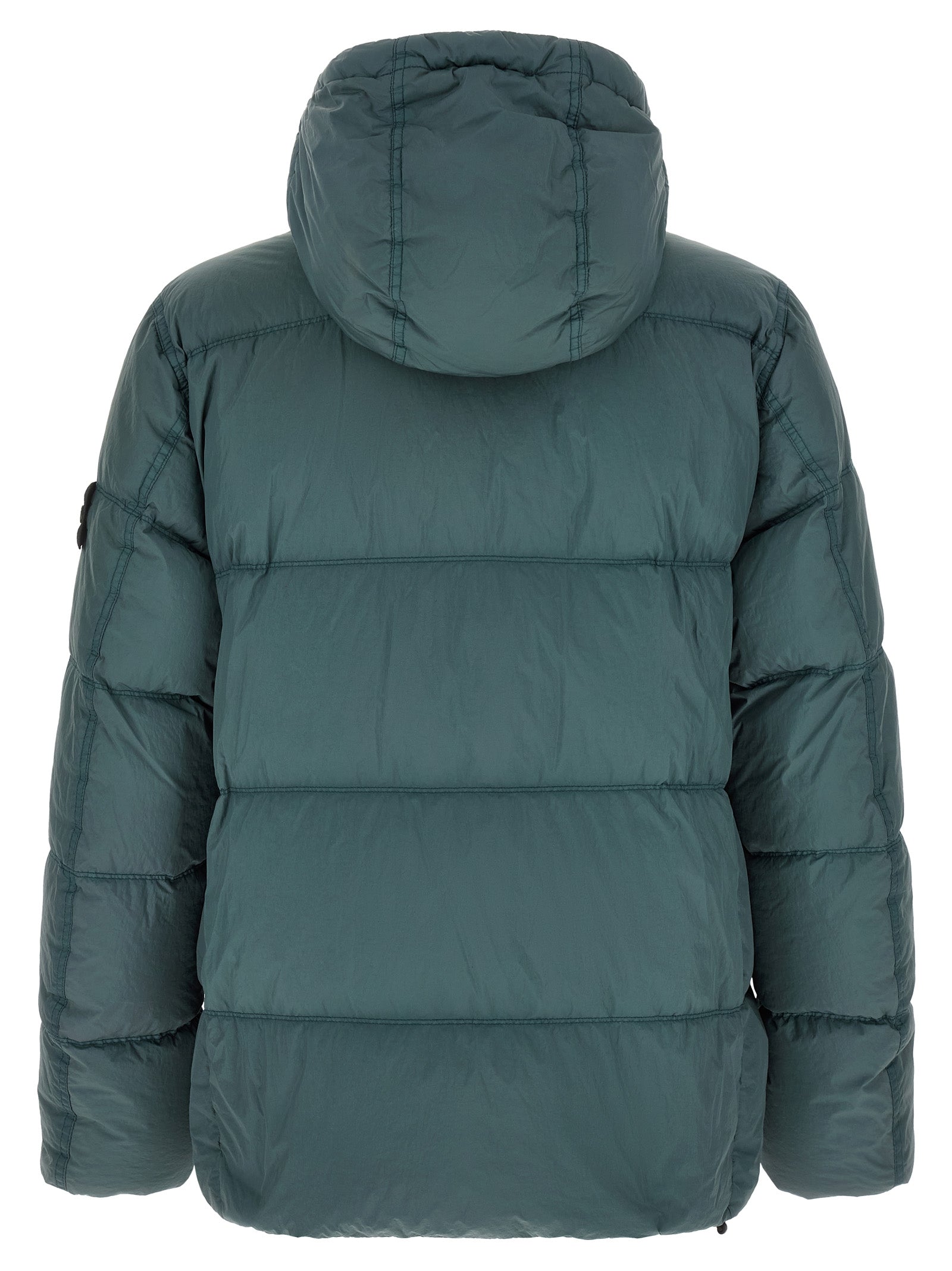 Zweifarbige lange Jacke aus Polyamid 339859