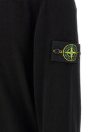 Schwarzes Poloshirt aus Wolle