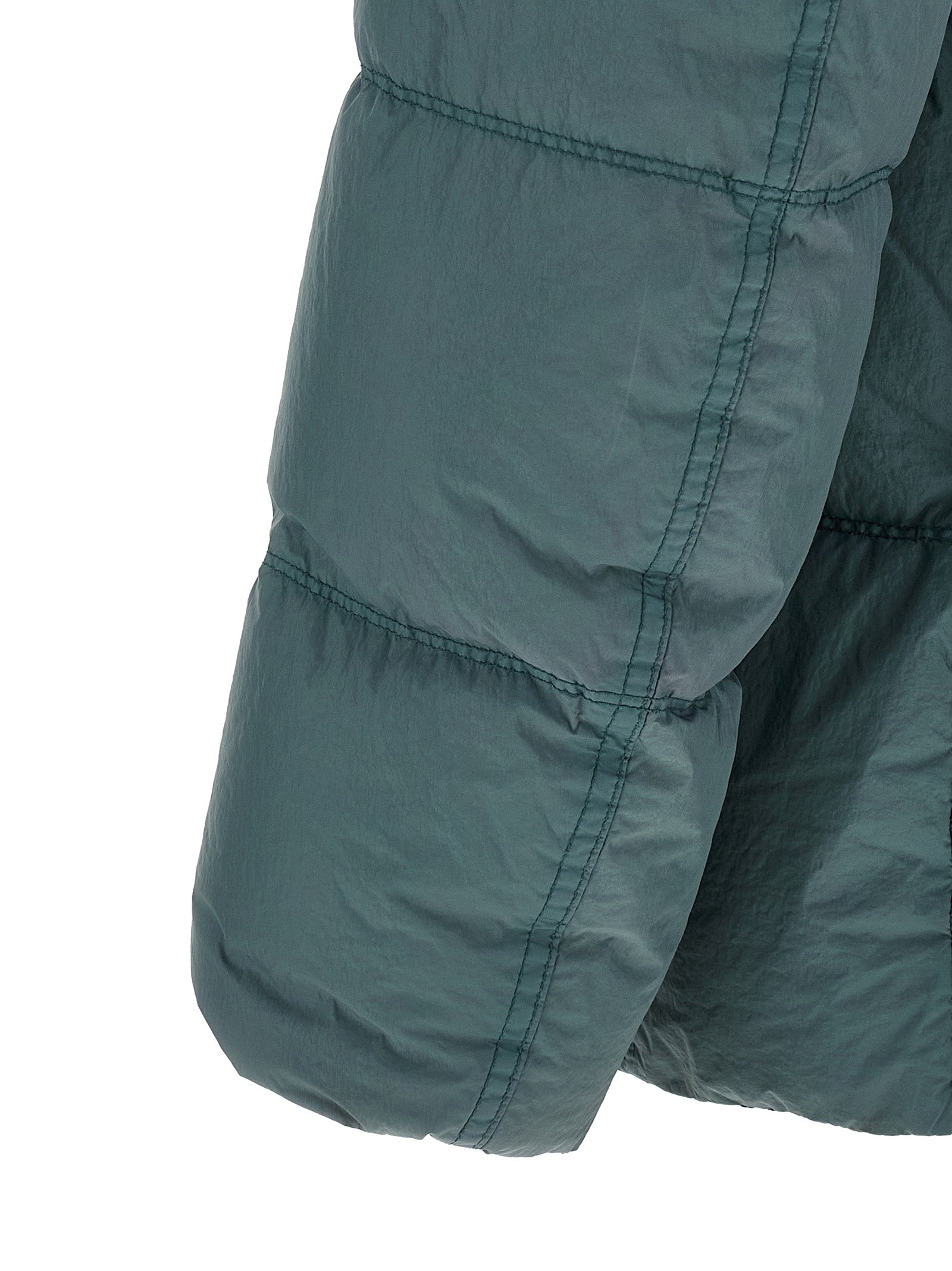 Zweifarbige lange Jacke aus Polyamid 339859
