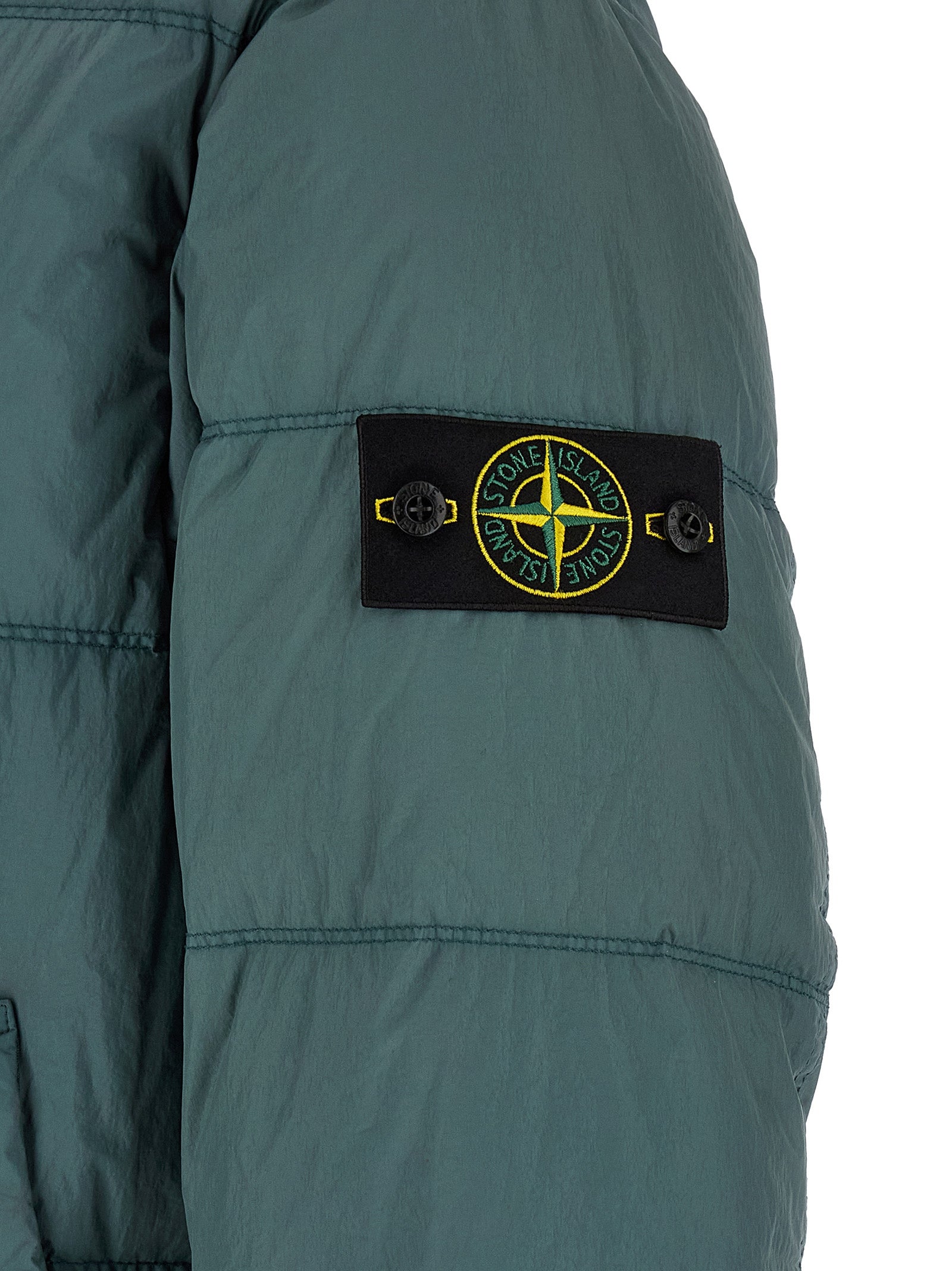 Zweifarbige lange Jacke aus Polyamid 339859
