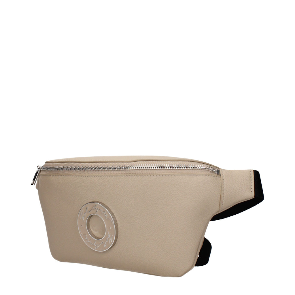 Beiger Rucksack aus Leder