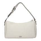 Graue Schultertasche aus Leder