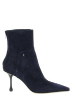 Blaue Stiefeletten aus Leder