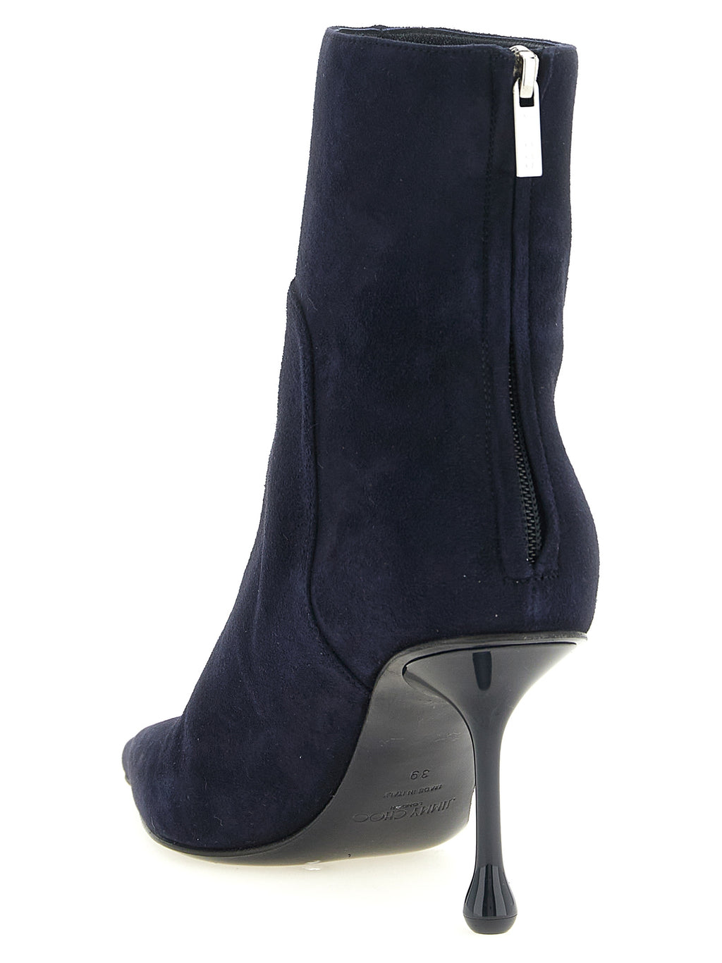 Blaue Stiefeletten aus Leder