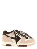 Mehrfarbige Low-Top-Sneaker aus Leder