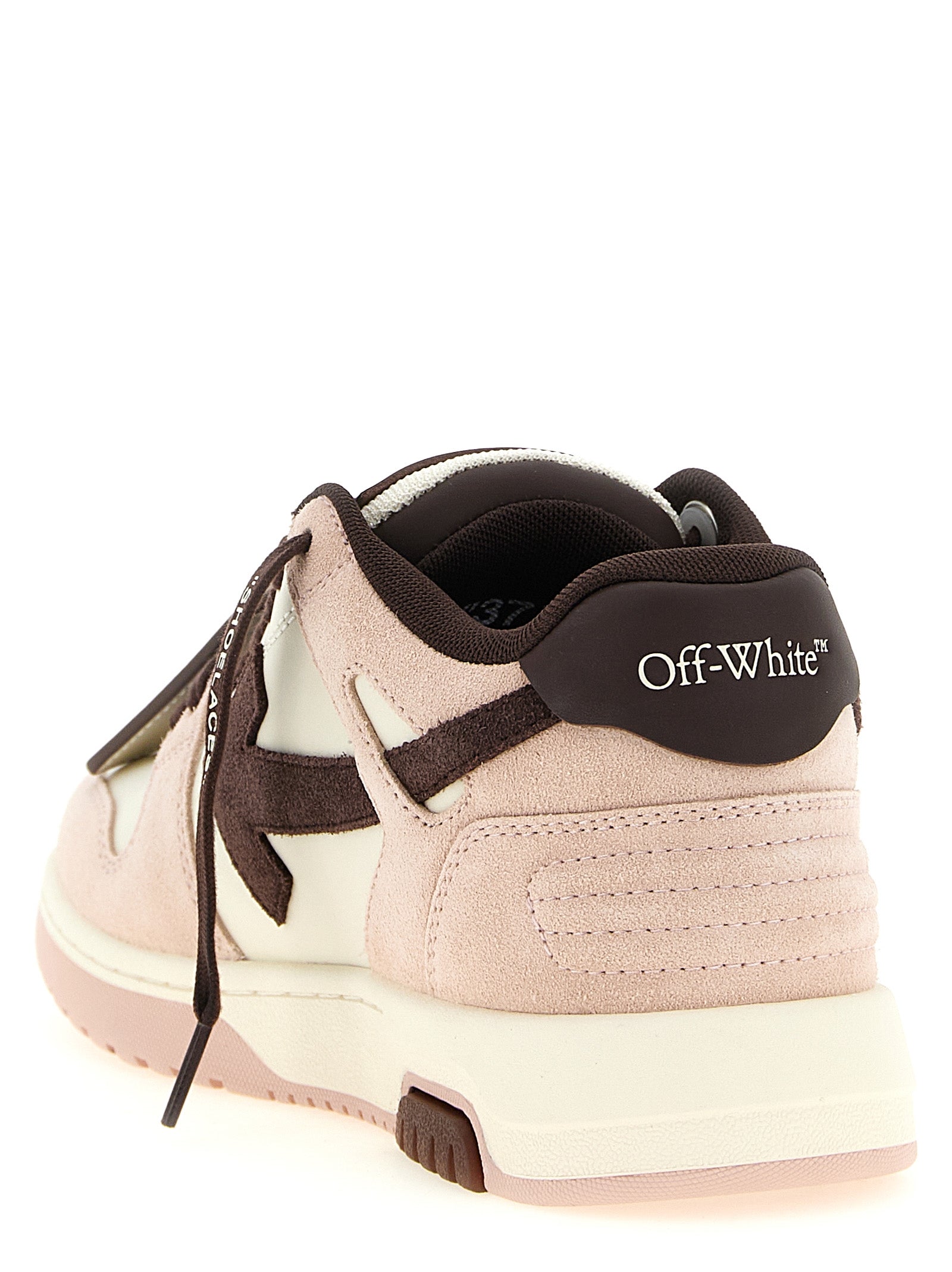 Mehrfarbige Low-Top-Sneaker aus Leder