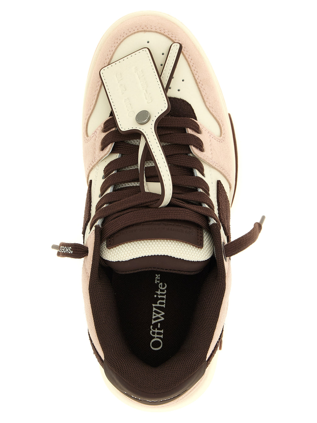 Mehrfarbige Low-Top-Sneaker aus Leder