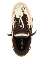Mehrfarbige Low-Top-Sneaker aus Leder