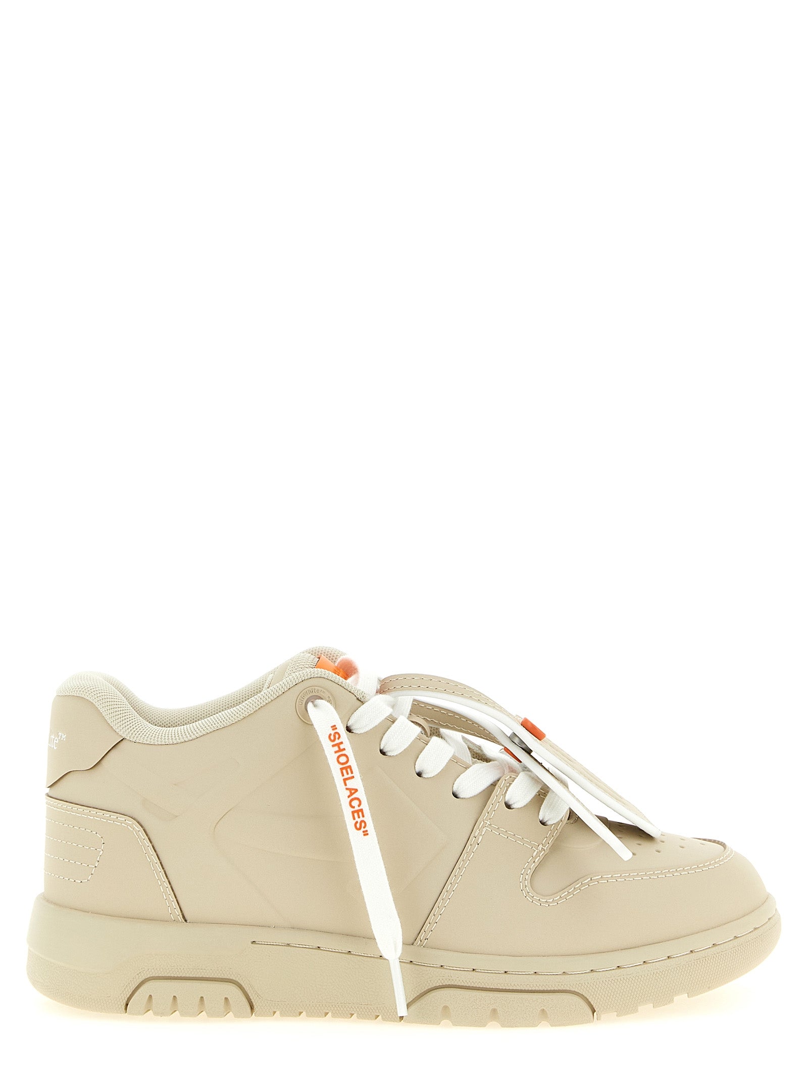 Beige Sneaker aus Kunststoff