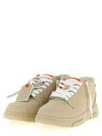 Beige Sneaker aus Kunststoff