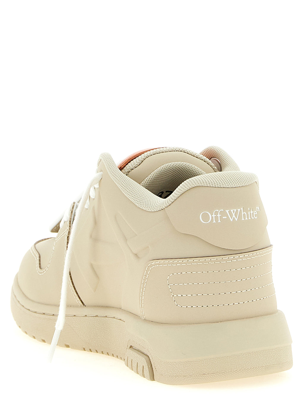Beige Sneaker aus Kunststoff