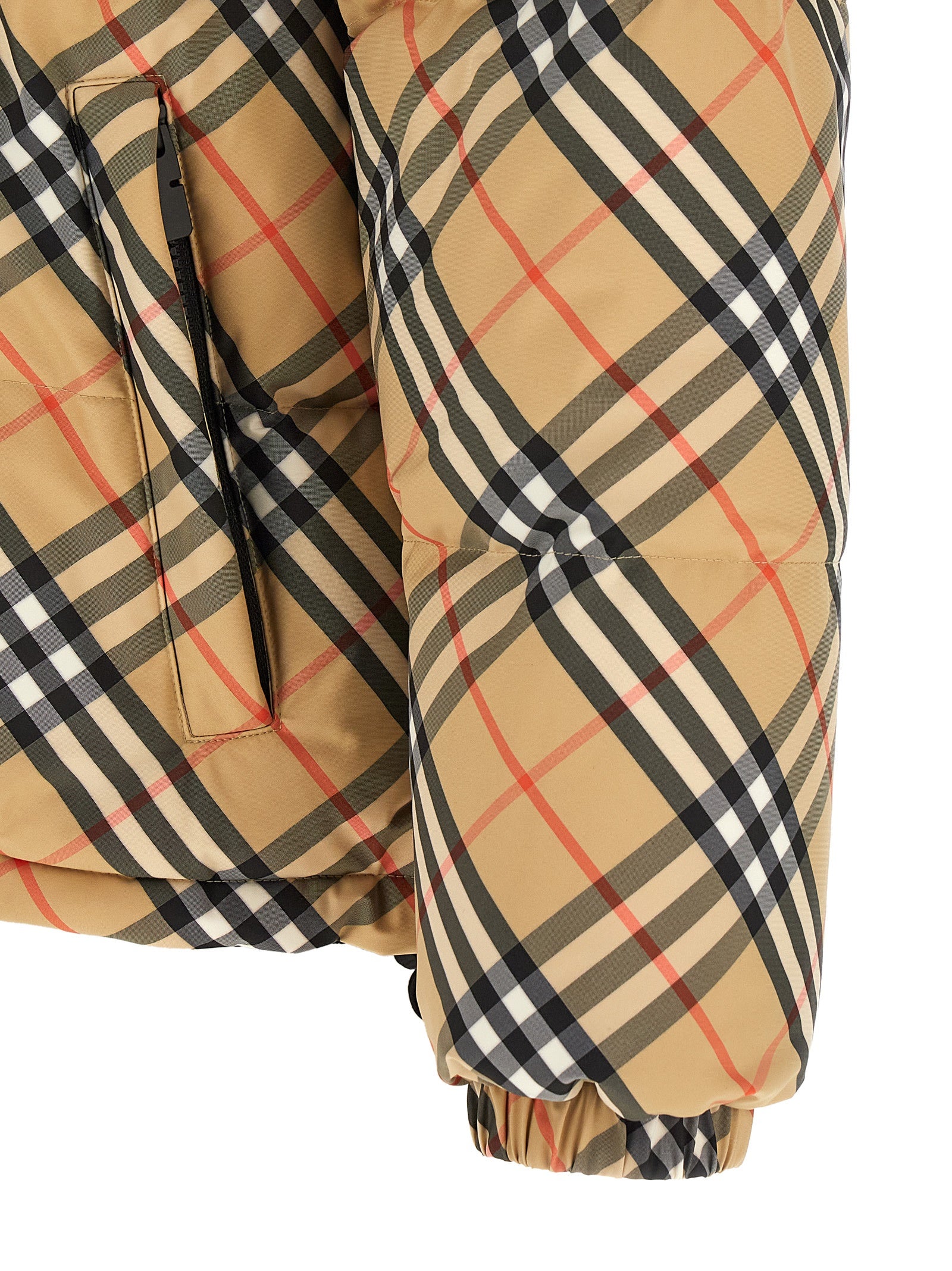 Beige Shelljacke aus Polyester