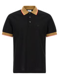 Schwarzes Poloshirt aus Baumwolle