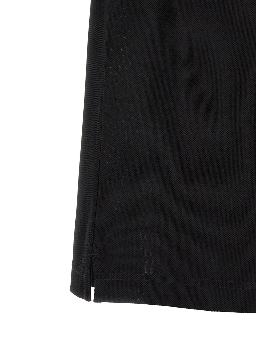 Schwarzes Poloshirt aus Baumwolle