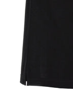 Schwarzes Poloshirt aus Baumwolle