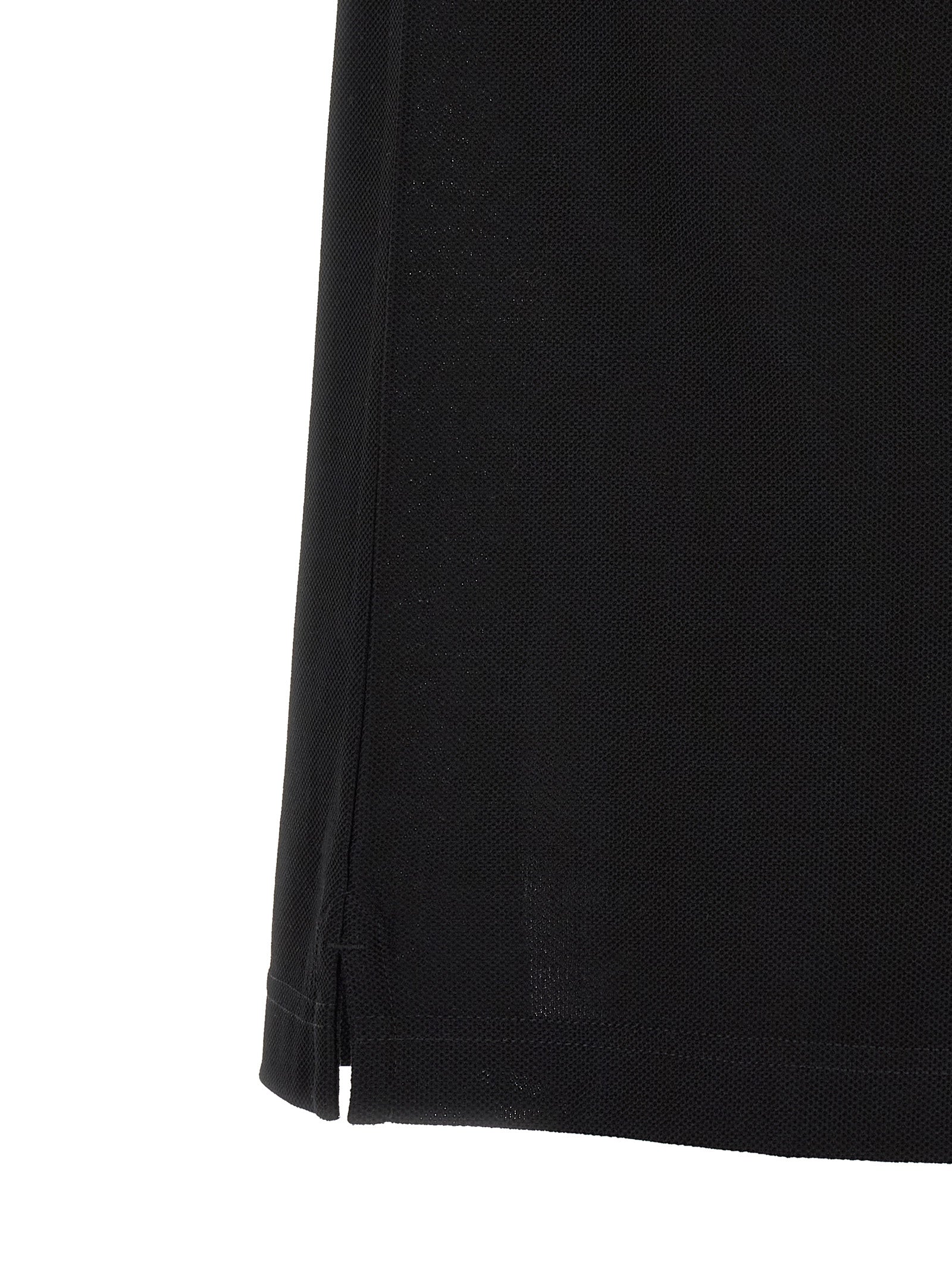 Schwarzes Poloshirt aus Baumwolle