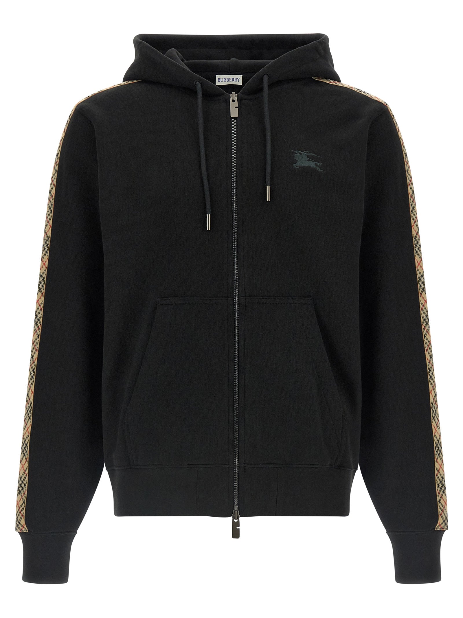 Schwarzes Sweatshirt aus Baumwolle