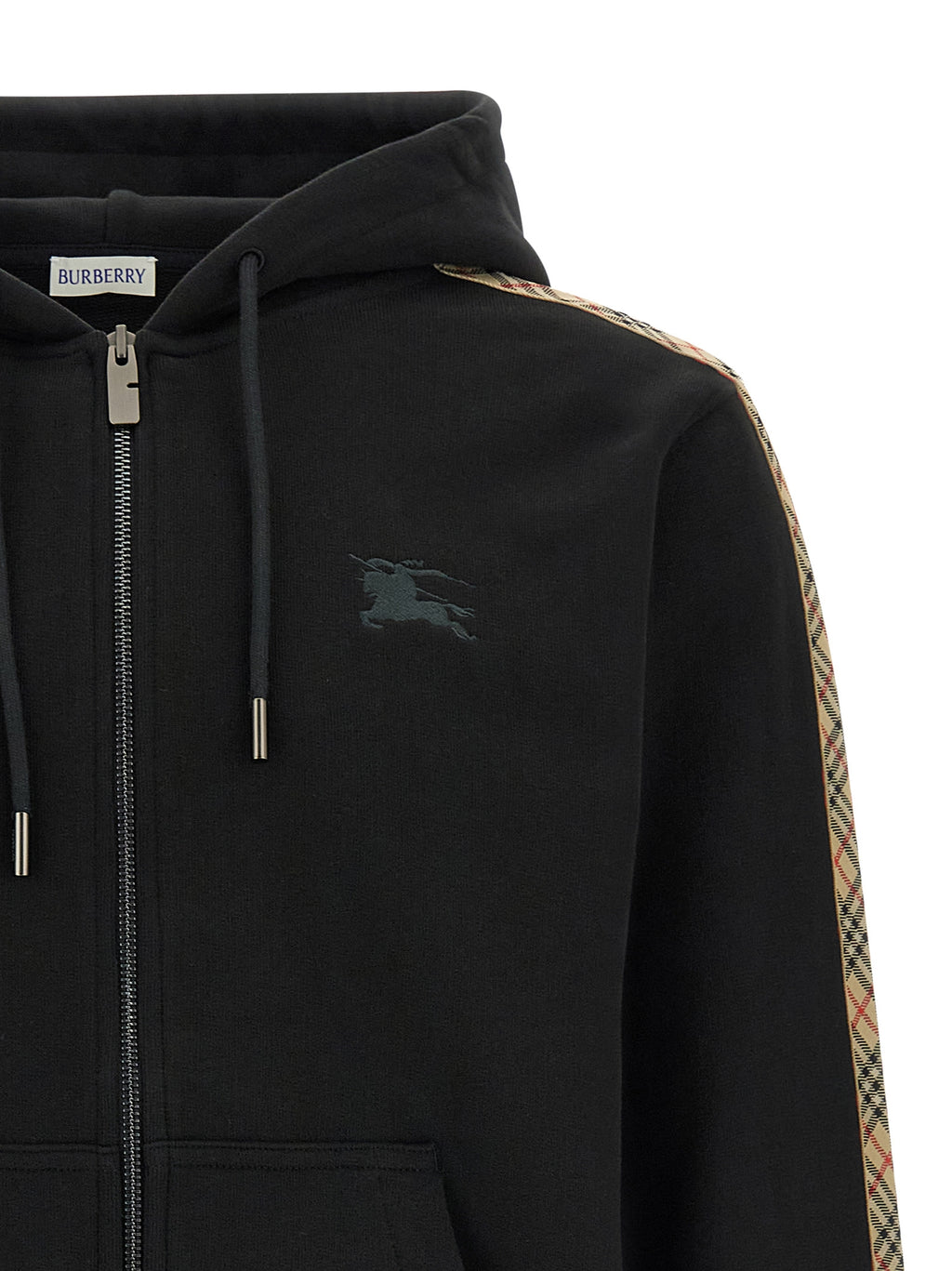 Schwarzes Sweatshirt aus Baumwolle