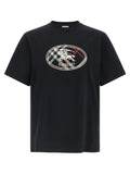 Schwarzes T-Shirt aus Baumwolle