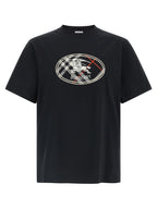 Schwarzes T-Shirt aus Baumwolle