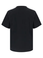 Schwarzes T-Shirt aus Baumwolle
