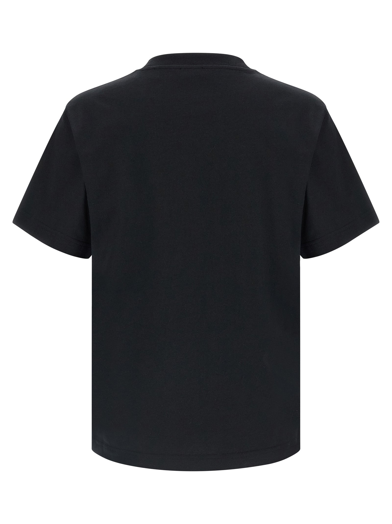 Schwarzes T-Shirt aus Baumwolle