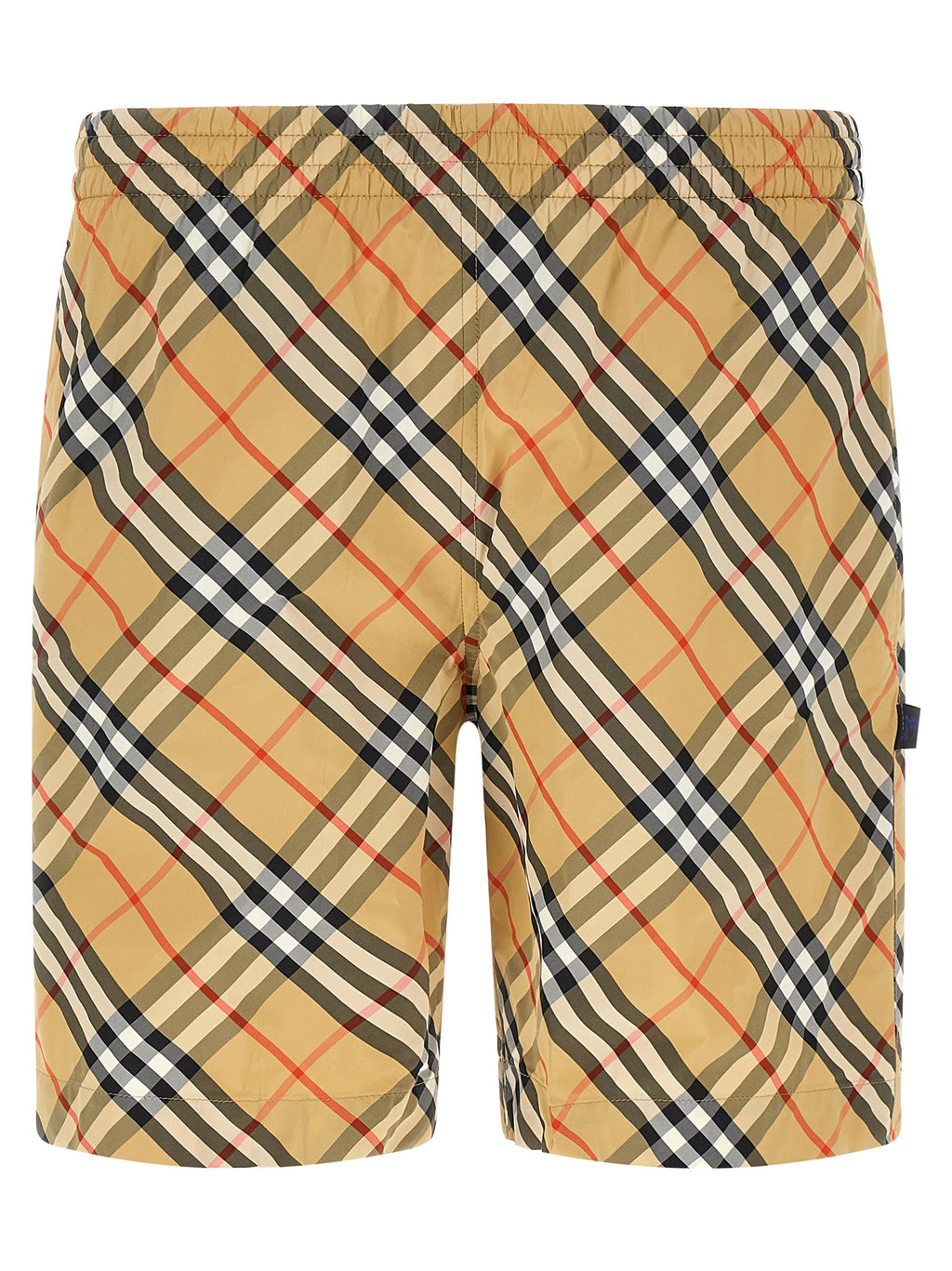 Beige Badeshorts aus Polyamid
