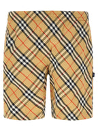 Beige Badeshorts aus Polyamid