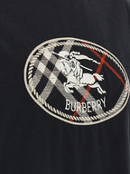 Schwarzes T-Shirt aus Baumwolle