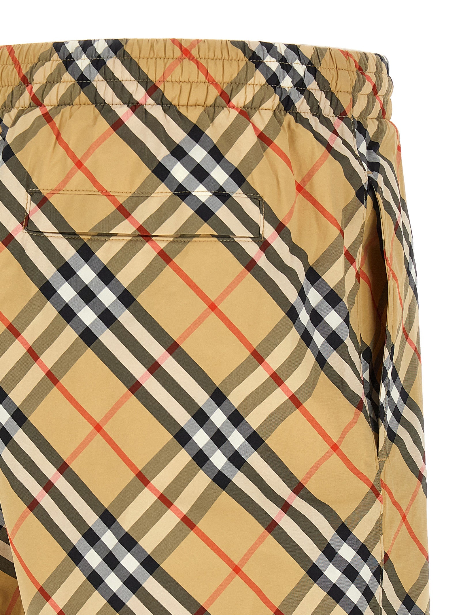 Beige Badeshorts aus Polyamid