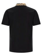 Schwarzes Poloshirt aus Baumwolle