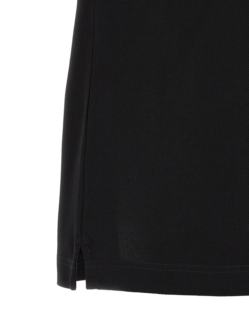 Schwarzes Poloshirt aus Baumwolle