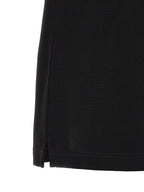 Schwarzes Poloshirt aus Baumwolle