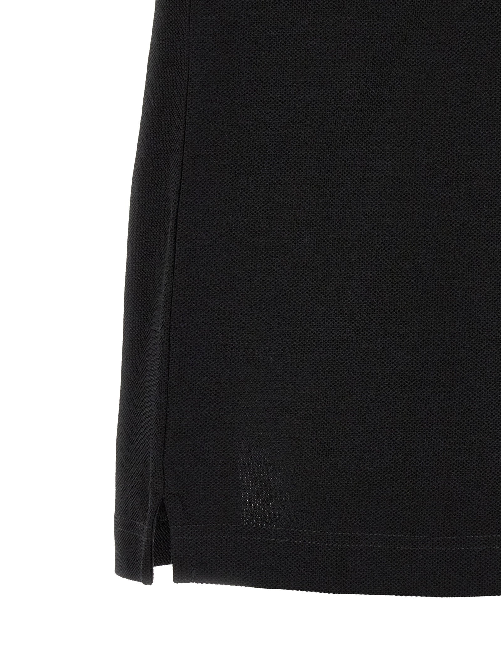 Schwarzes Poloshirt aus Baumwolle