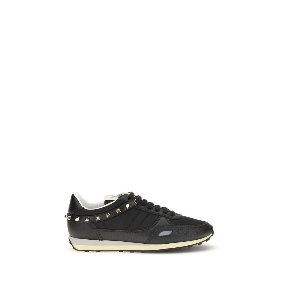 Schwarze Bos Taurus Kalbsleder Sneaker