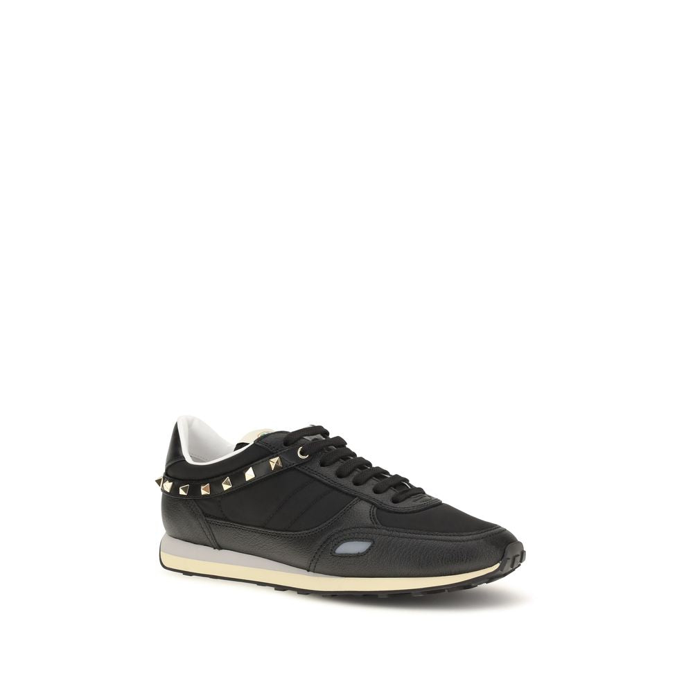 Schwarze Bos Taurus Kalbsleder Sneaker