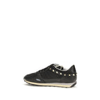 Schwarze Bos Taurus Kalbsleder Sneaker