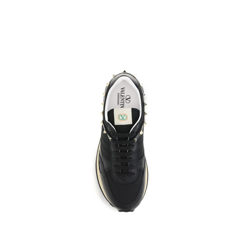 Schwarze Bos Taurus Kalbsleder Sneaker